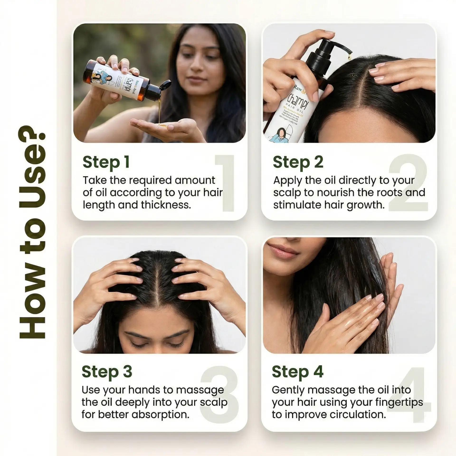 Champi Hair Oil | 100% Ayurvedic Hair Oil Combo Pack - Image 3
